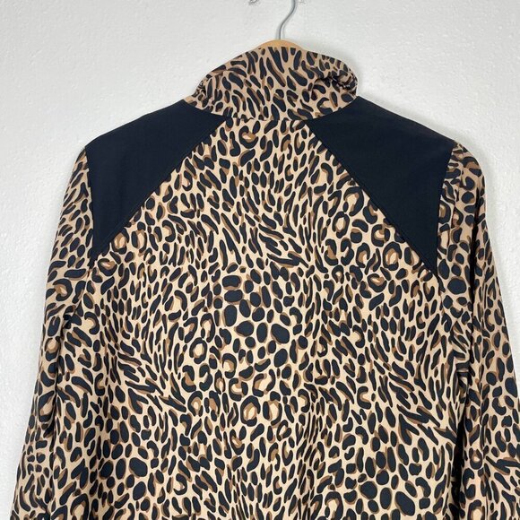 Chico's Zenergy Cheetah-Print Zip Athletic Jacket Size 1 (Us 8-10) - Picture 8 of 12